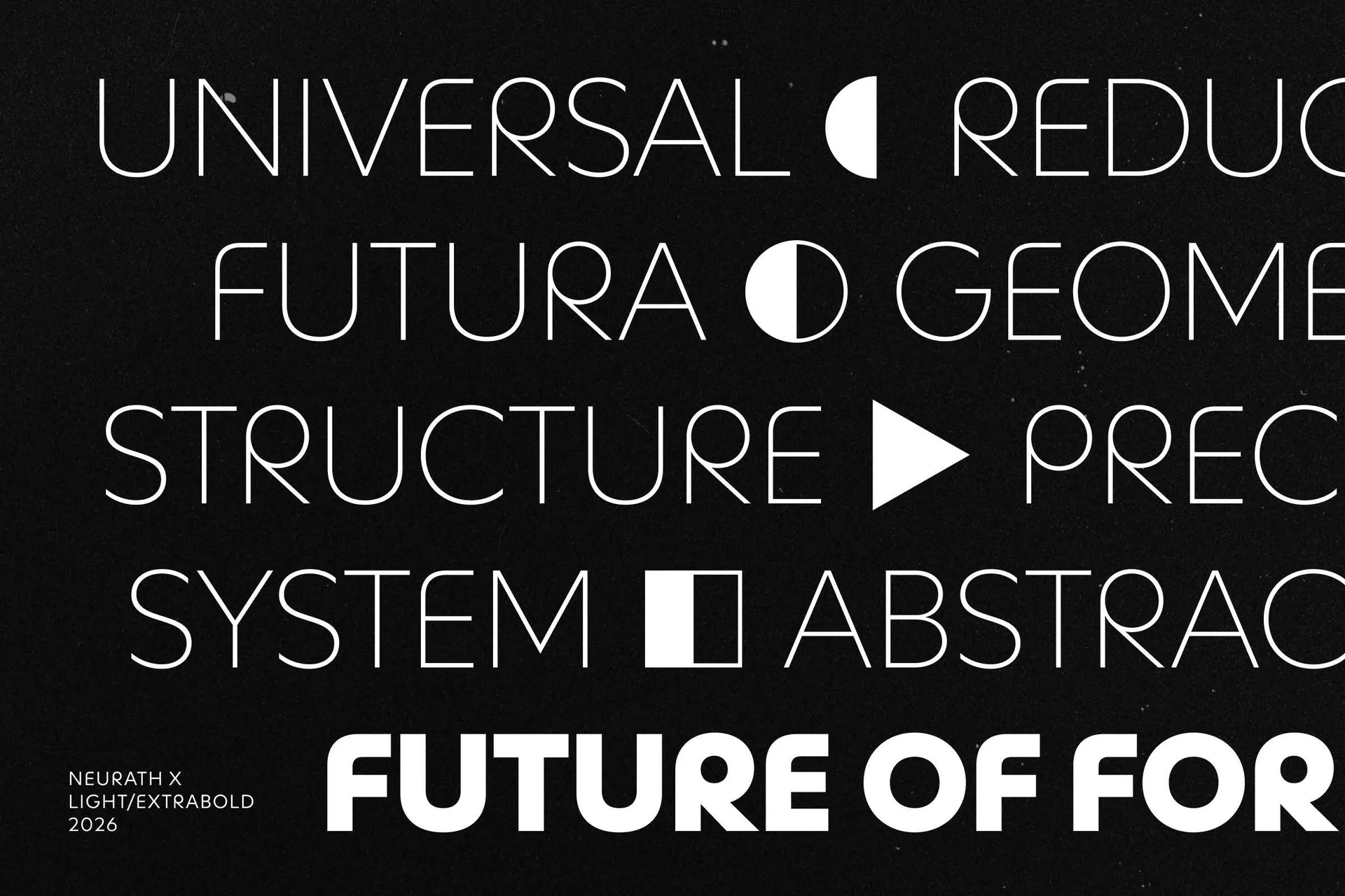 Neurath X, a Geometric Typeface Designed for the AI Age 2