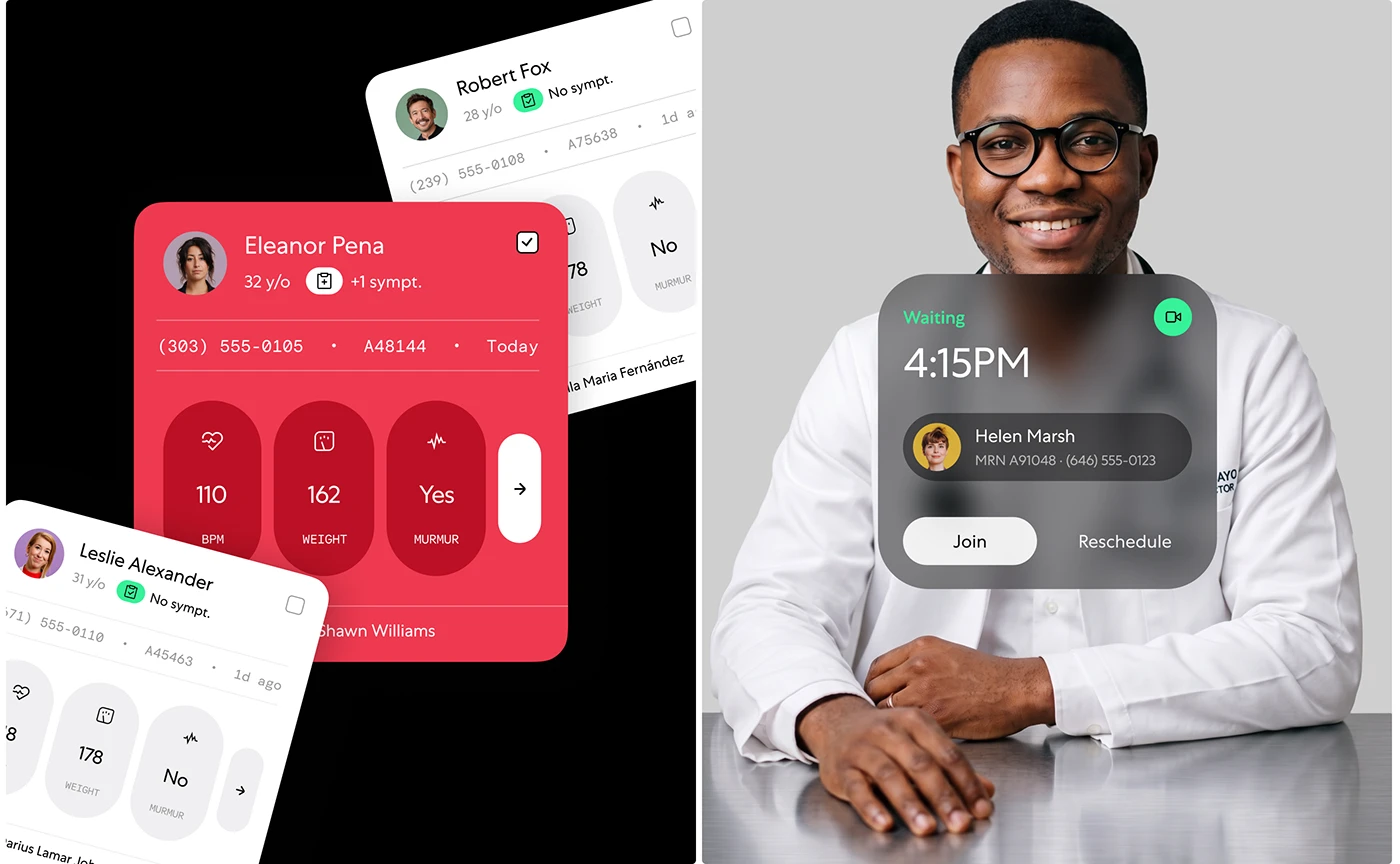 Eko Health UX/UI 분석: 의료진의 판단과 환자의 준비를 연결하는 화면 1