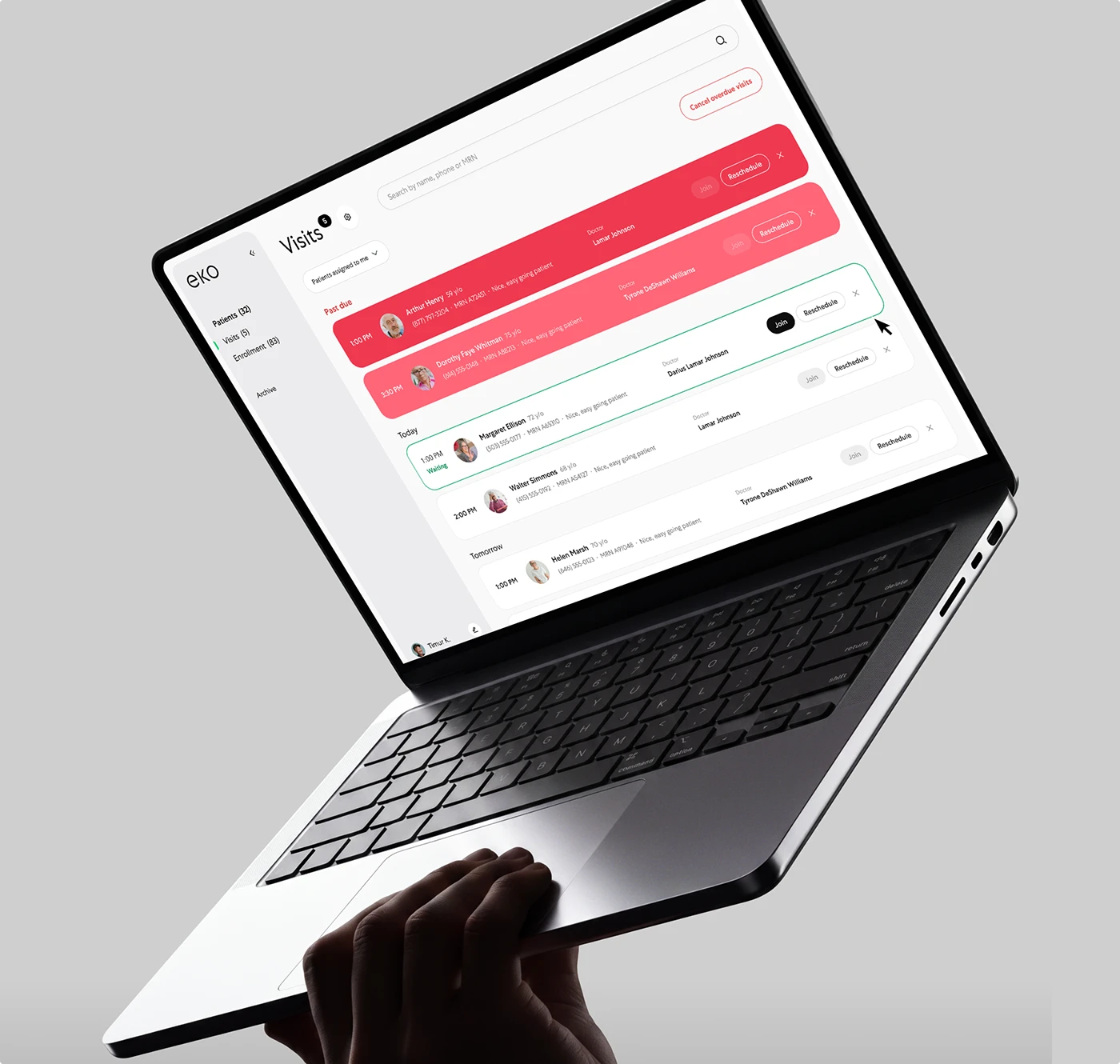 Eko Health UX/UI 분석: 의료진의 판단과 환자의 준비를 연결하는 화면 2
