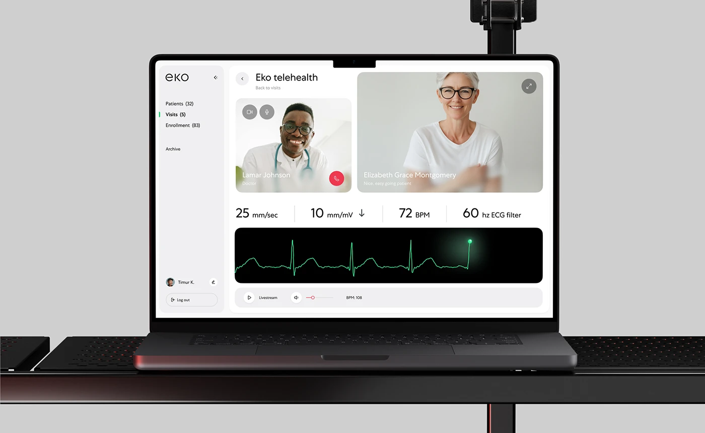 Eko Health UX/UI 분석: 의료진의 판단과 환자의 준비를 연결하는 화면 4