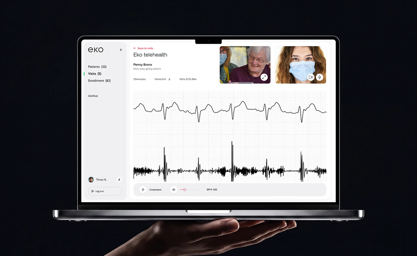 Eko Health UX/UI 분석: 의료진의 판단과 환자의 준비를 연결하는 화면 5