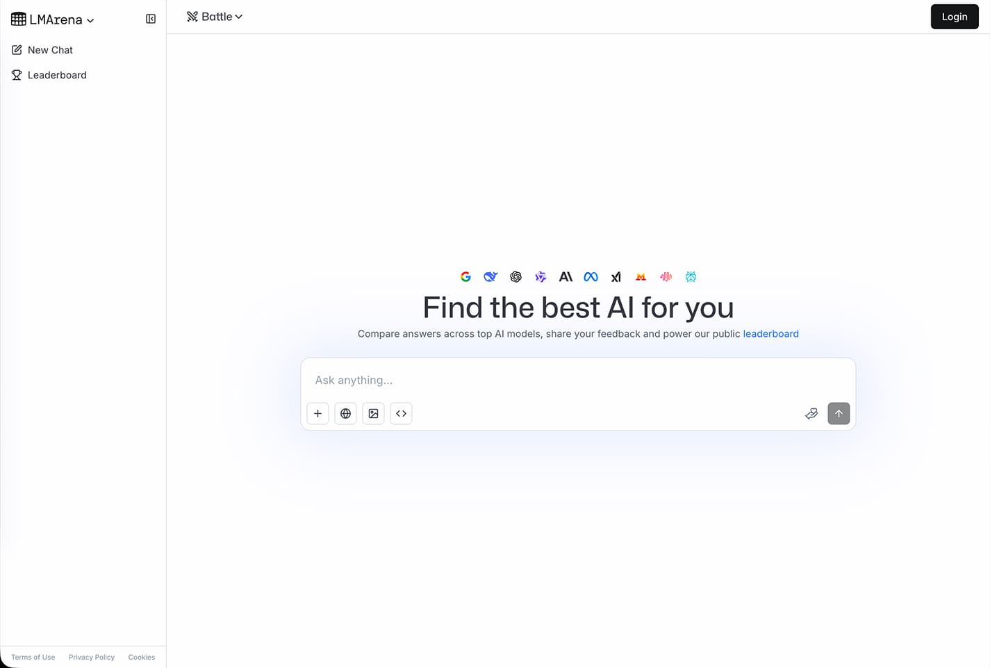LMArena : AI 답변 비교 플랫폼