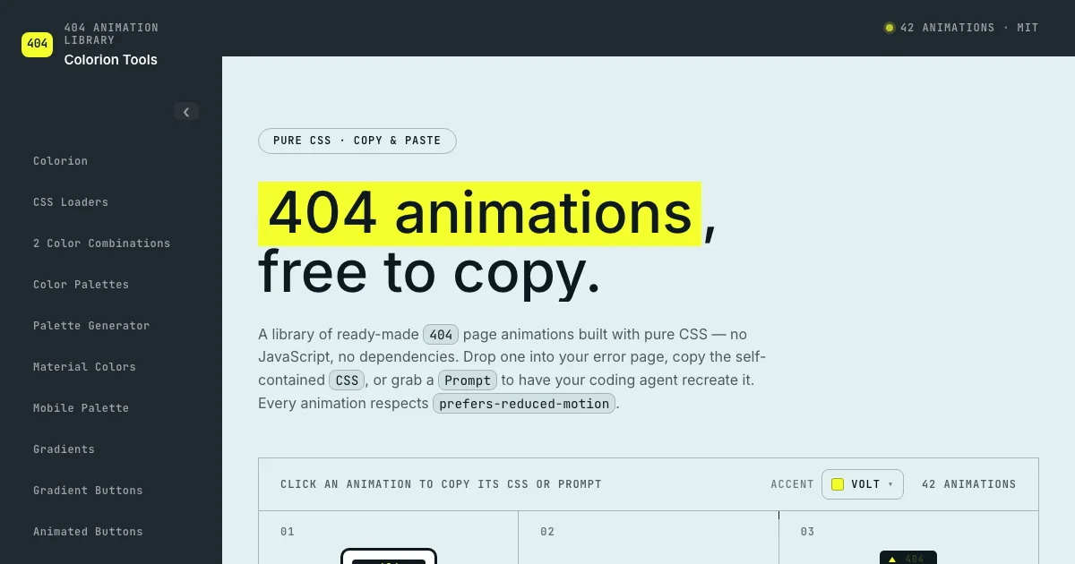 404 Animation Library 1